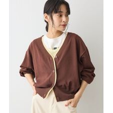 レイヤード風ニットカーディガン