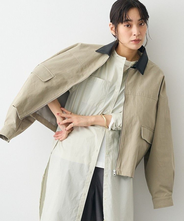 フェイクレザー衿ボアブルゾン | クラフトスタンダードブティック