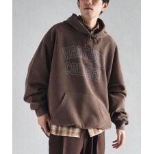 スノーウォッシュボンディング裏毛カレッジパーカー