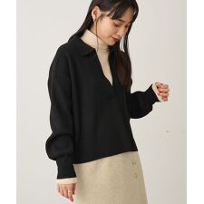 洗える／深Vネックニットプルオーバー