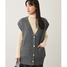 Vネックオーバーサイズニットベスト