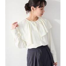 ＜セレモニー＞着脱可能／2WAYフリルカラーブラウス