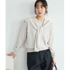 接触冷感 ／ ニットストール+プルオーバー