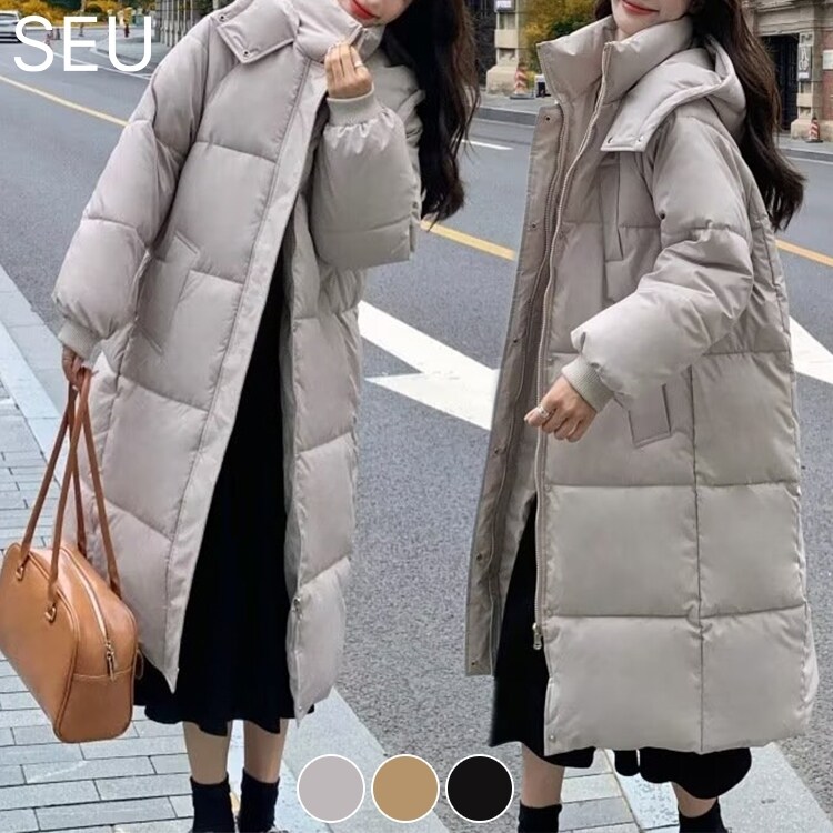 フード付きオーバーサイズボリュームエコダウンコート | SEU | マルイ