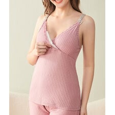 ブラキャミソール カップ付き マタニティキャミソール 授乳ブラキャミ