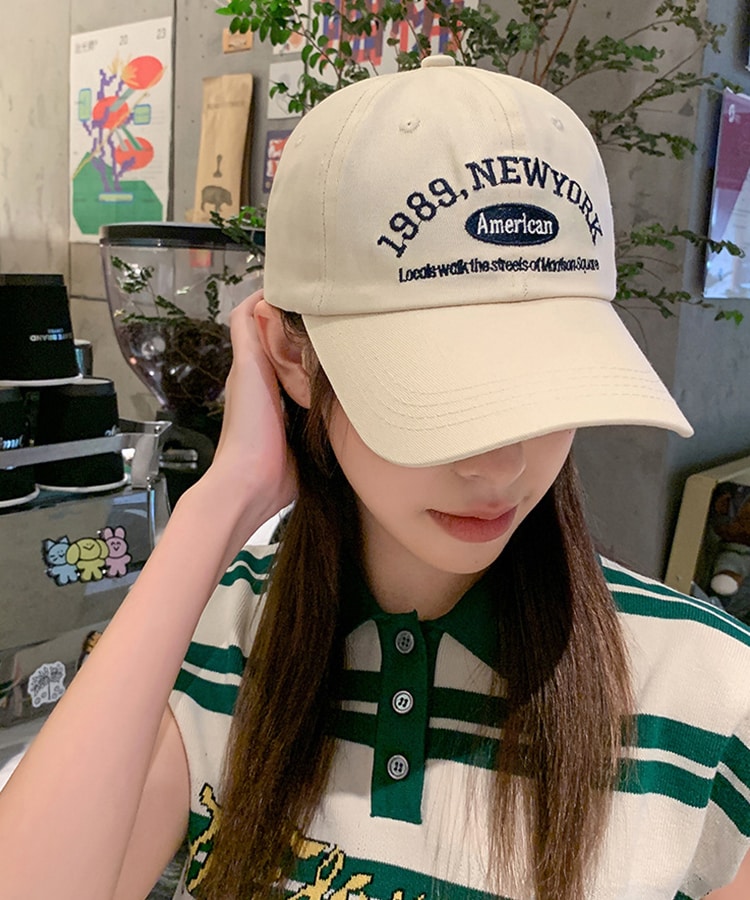 ロゴ刺繍キャップ イニシャルキャップ 帽子