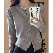 SEU(SEU)のラウンドネックニットカーディガン