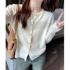 SEU(SEU)のラウンドネックニットカーディガン