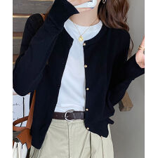 SEU(SEU)のラウンドネックニットカーディガン