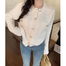 SEU(SEU)のラメツイード風カーディガン