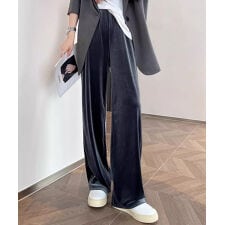 ベロアワイドパンツ