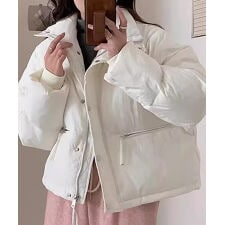 ショート丈中綿ブルゾン