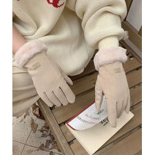 裏フリース起毛 裏起毛手袋 レディース 防風手袋