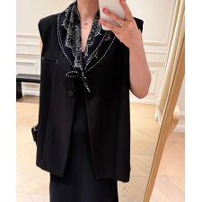 ノーカラージレ ノーカラージャケット きれいめカジュアル