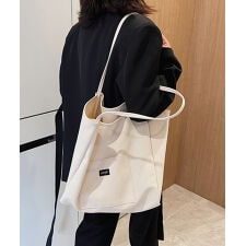 【大容量】ワンショルダー ナチュラルトートバッグ