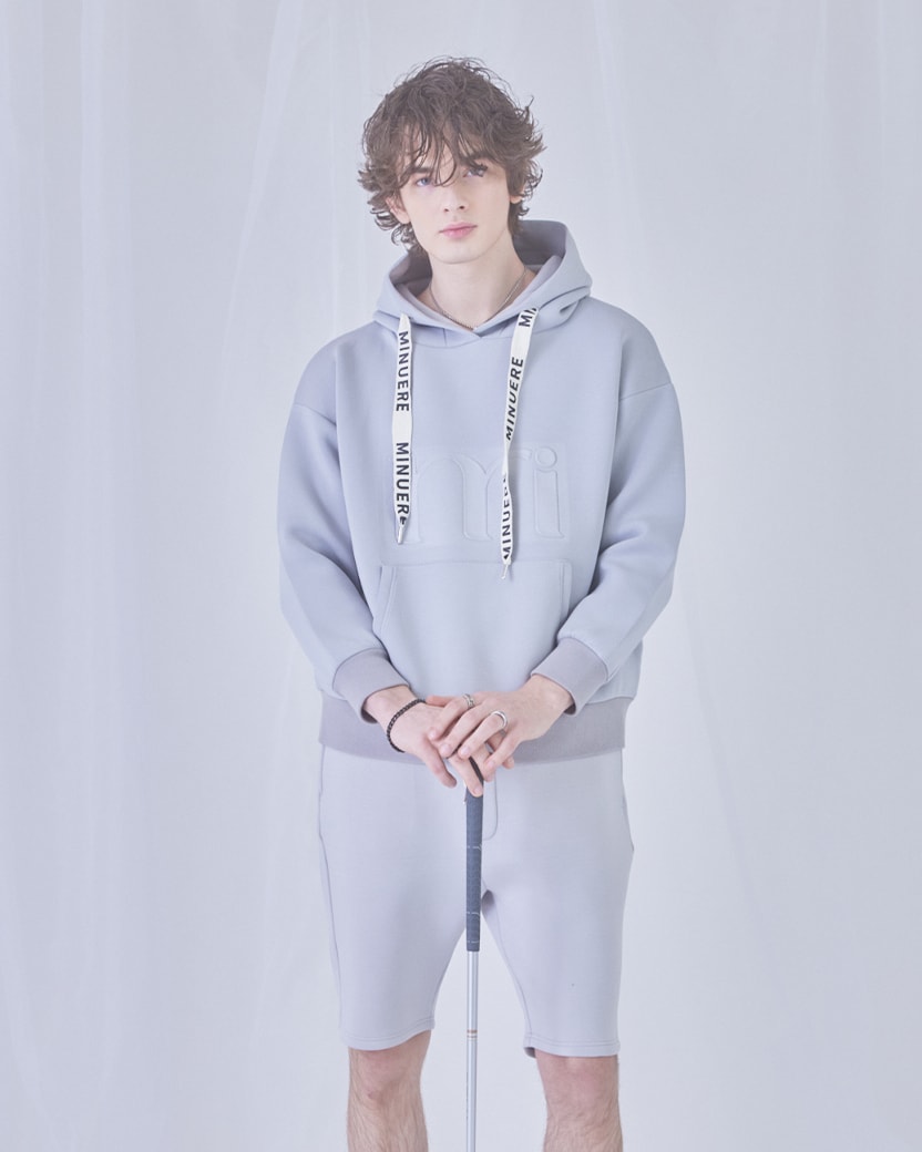 [}C]unisex embossed hoodie/~kG[iminuerej gray