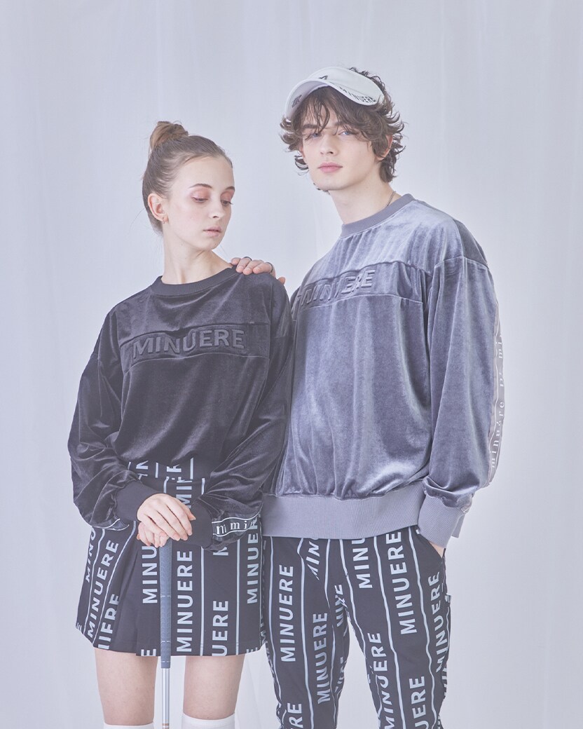 ※購入前にコメント※ minuere ミヌエール ゴルフウェア セット unisex velor pull over | ミヌエール(minuere) | マルイウェブチャネル