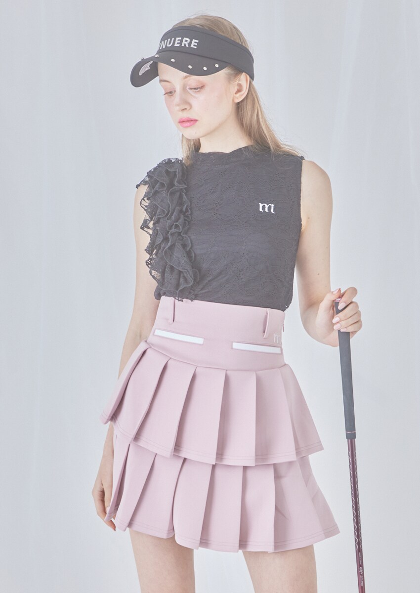 ミヌエール minuere セットアップ 4点 セット M ピンク系 ゴルフ