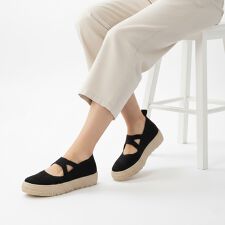 onni ELAMA 軽量 メッシュ ニット メリージェーン フラットシューズ