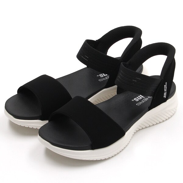 スケッチャーズ　サンダル　24センチ ultra　flex　黒　スリップインズ スケッチャーズ サンダル 24センチ ultra flex 黒 スリップ