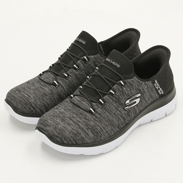 [�}���C]SKECHERS/SUMMITS-DAZZLING HAZ/�T�~�b�c/SLIP-INS/�X�P�b�`���[�Y�iSKECHERS�j BKW �u���b�N/�z���C�g