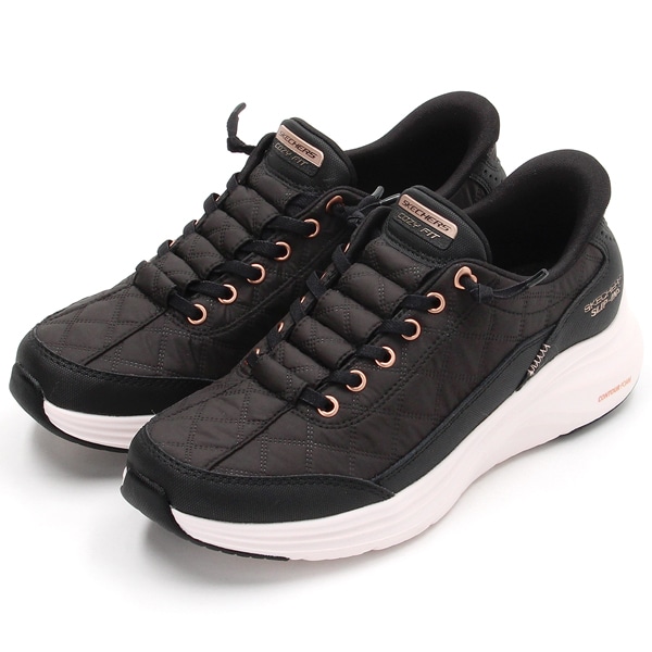 [�}���C]SKECHERS/�X�P�b�`���[�Y/CONTOUR FOAM/�R���c�A�[�t�H�[��/SLIP-INS/�X�P�b�`���[�Y�iSKECHERS�j BKRG