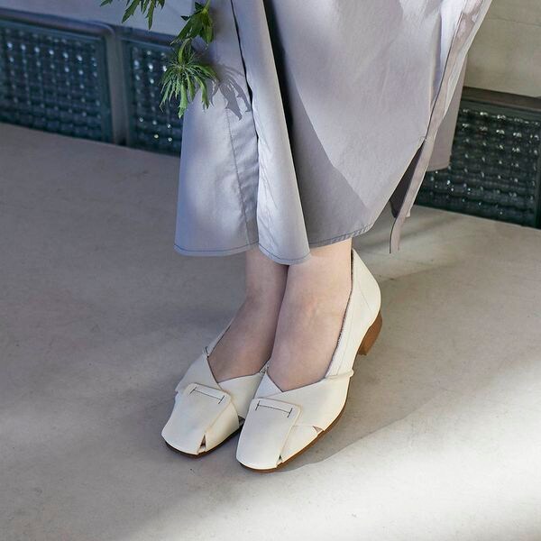 アッパーステッチクロスデザインパンプス | ディッシー(D'ICI