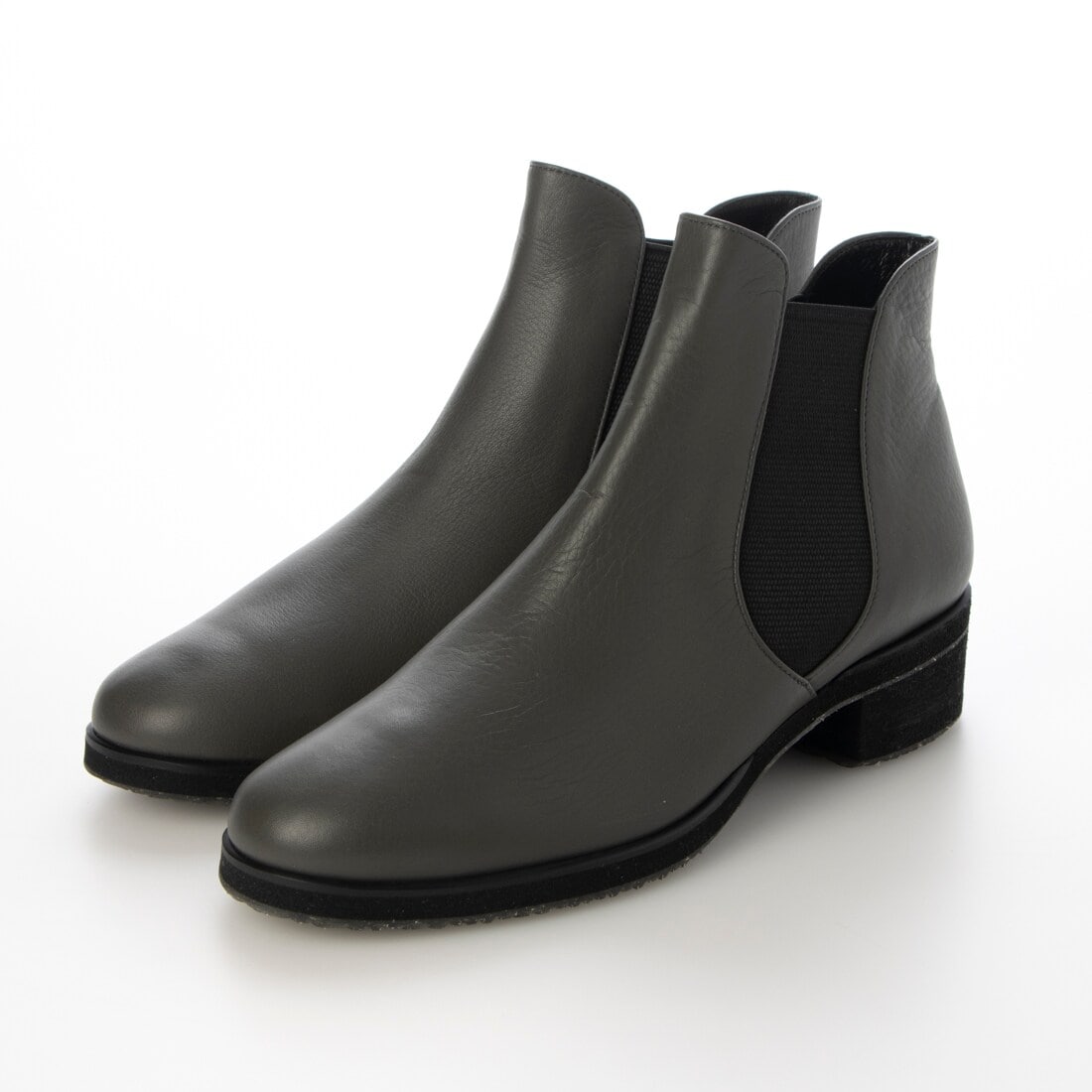 S(22cm)-L(25.5cm)サイドゴアショートブーツ／ブラック | ジーアール