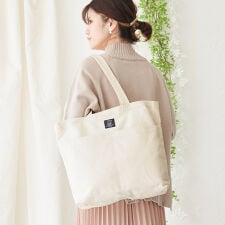 【LIZDAYS】Wポケット キャンバス トートバッグ