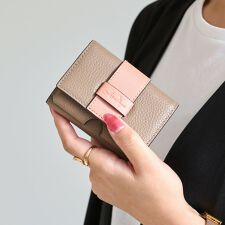 【LIZDAYS】本革 三つ折り ミニ財布