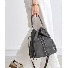 【LIZDAYS】撥水 2way 巾着ショルダーバッグ