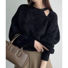 メイル(Meiru)のMeiru　カットデザインシャギーショートニット