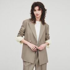 【セットアップ／手洗い可】ポイントカラーテーラードジャケット