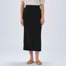【セットアップ／マシンウォッシュ】レーヨンツイルIラインスカート