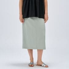 【セットアップ／マシンウォッシュ】レーヨンツイルIラインスカート