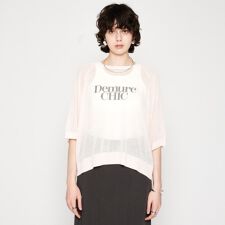 【手洗い可】シアーロゴニットプルオーバー