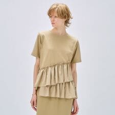 クロエンス(cloenc)の【マシンウォッシュ】イレヘムフリルプルオーバー