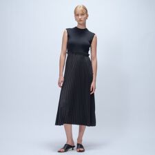 ニットドッキングプリーツワンピース