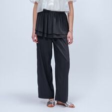 【手洗い可】3WAYペプラムワイドパンツ