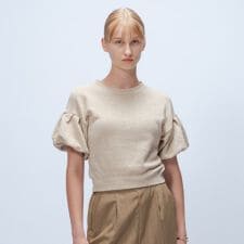 【手洗い可】パフスリーブプルオーバー