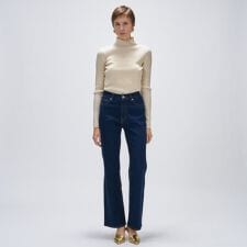 クロエンス(cloenc)の【マシンウォッシュ】ストレッチデニムフレアパンツ