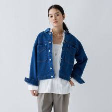 【手洗い可】ストレッチデニムジャケット