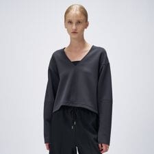 【セットアップ／マシンウォッシュ】深Vネックダンボールプルオーバー