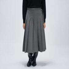 クロエンス(cloenc)の【手洗い可】フロントプリーツスカート