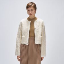 【手洗い可】ブークレニットカーディガン