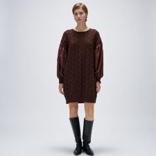 クロエンス(cloenc)のケーブルニット切り替えワンピース