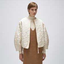 クロエンス(cloenc)の【手洗い可】アートキルトショートブルゾン