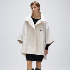 クロエンス(cloenc)の【手洗い可】メルトンジャージポンチョコート