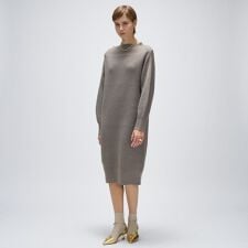畦ニットロングワンピース