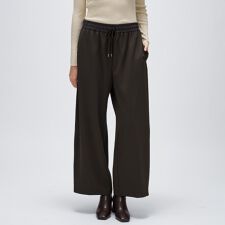 【セットアップ／マシンウォッシュ】カットジョーゼットイージーワイドパンツ